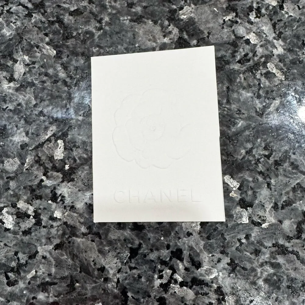 Chanel Black Paper Flower Ribbon Shopping Gift Bag 12